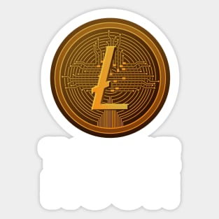 Litecoin to the Moon Sticker